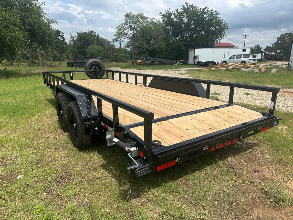 LoadTrail 83"x20' Tandem Carhauler Trailer w Rails - 7686 - J4 Trailer