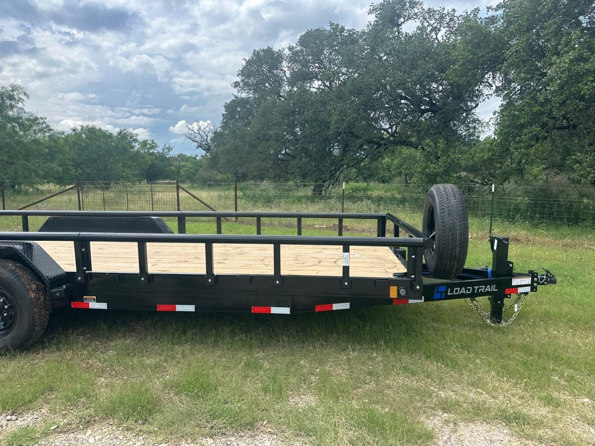 LoadTrail 83"x20' Tandem Carhauler Trailer w Rails - 7686 - J4 Trailer