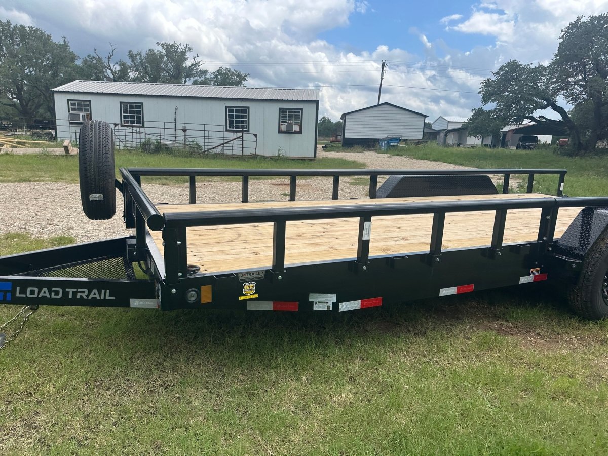 LoadTrail 83"x20' Tandem Carhauler Trailer w Rails - 7686 - J4 Trailer