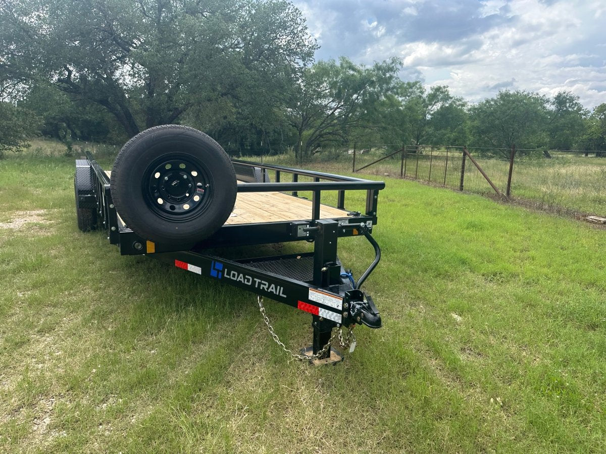 LoadTrail 83"x20' Tandem Carhauler Trailer w Rails - 7686 - J4 Trailer