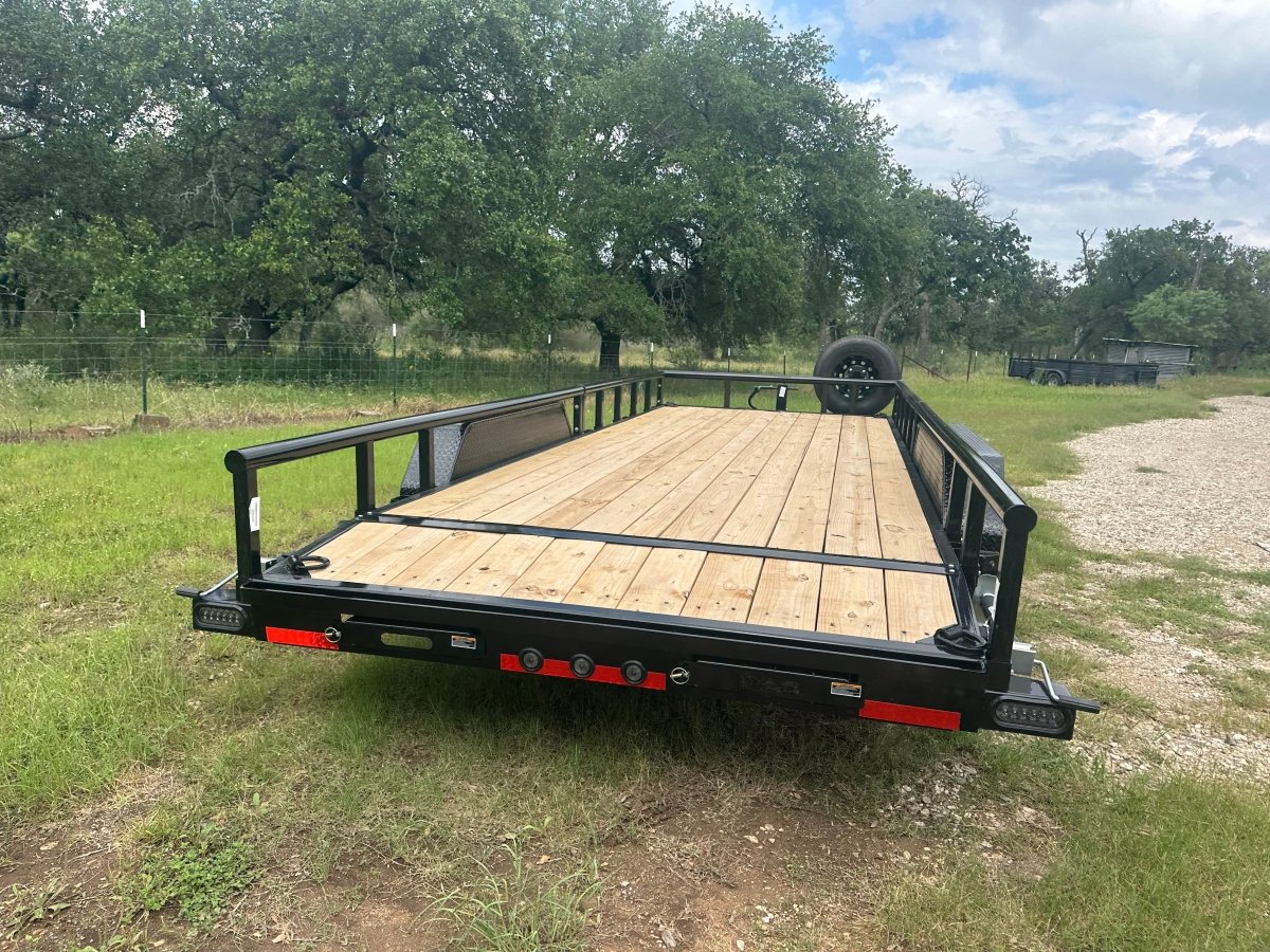LoadTrail 83"x20' Tandem Carhauler Trailer w Rails - 7686 - J4 Trailer