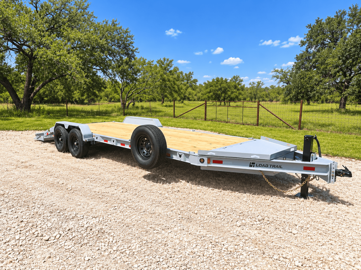 Loadtrail 83"x22' Tandem Carhauler MAX Ramps BOMBER GRAY- 4459 - J4 Trailer