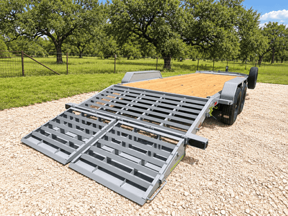Loadtrail 83"x22' Tandem Carhauler MAX Ramps BOMBER GRAY- 4459 - J4 Trailer