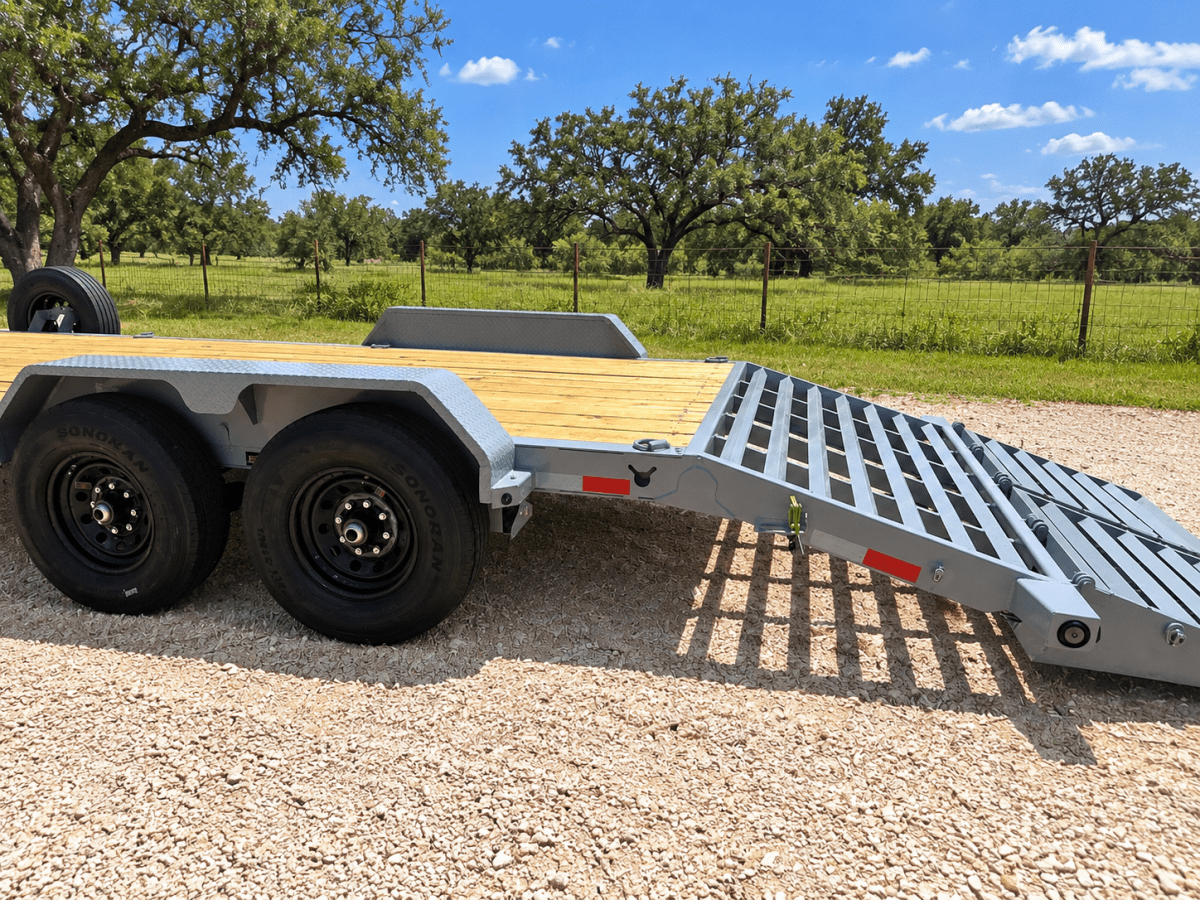 Loadtrail 83"x22' Tandem Carhauler MAX Ramps BOMBER GRAY- 4459 - J4 Trailer