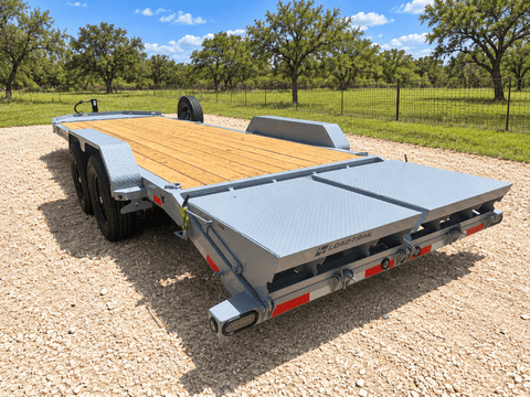 Loadtrail 83"x22' Tandem Carhauler MAX Ramps BOMBER GRAY- 4459 - J4 Trailer