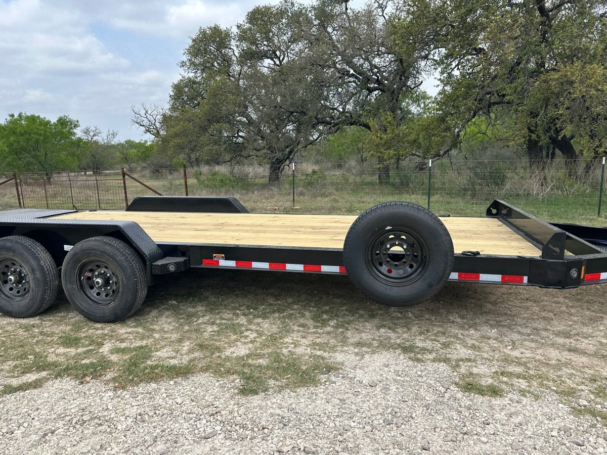 Loadtrail 83"x22' Tandem Carhauler MAX Ramps Tool Tray 7350 - J4 Trailer