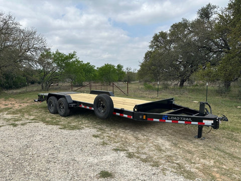 Loadtrail 83"x22' Tandem Carhauler MAX Ramps Tool Tray 7350 - J4 Trailer