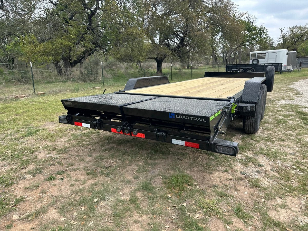 Loadtrail 83"x22' Tandem Carhauler MAX Ramps Tool Tray 7350 - J4 Trailer