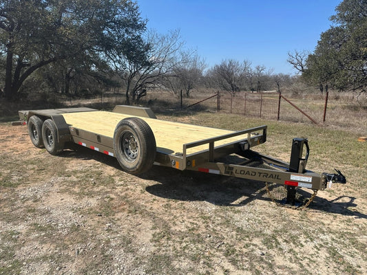 LoadTrail 83"x22' Tandem Carhauler Trailer MAX Ramps TAN 14k - 9966 - J4 Trailer