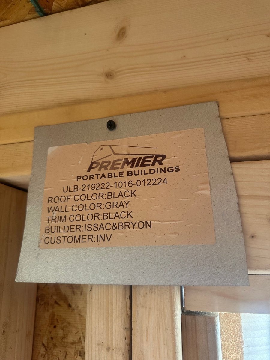 Premier 10x16 ULB 2024 Building (012224) - J4 Trailer