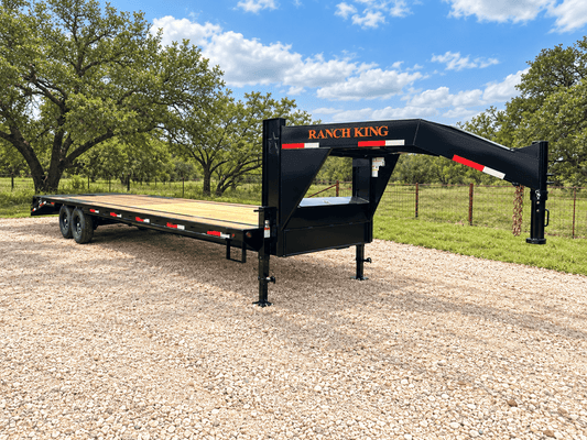 Ranch King 102"x30' (25+5) Gooseneck 14K Tandem King Ramps - 3833 - J4 Trailer
