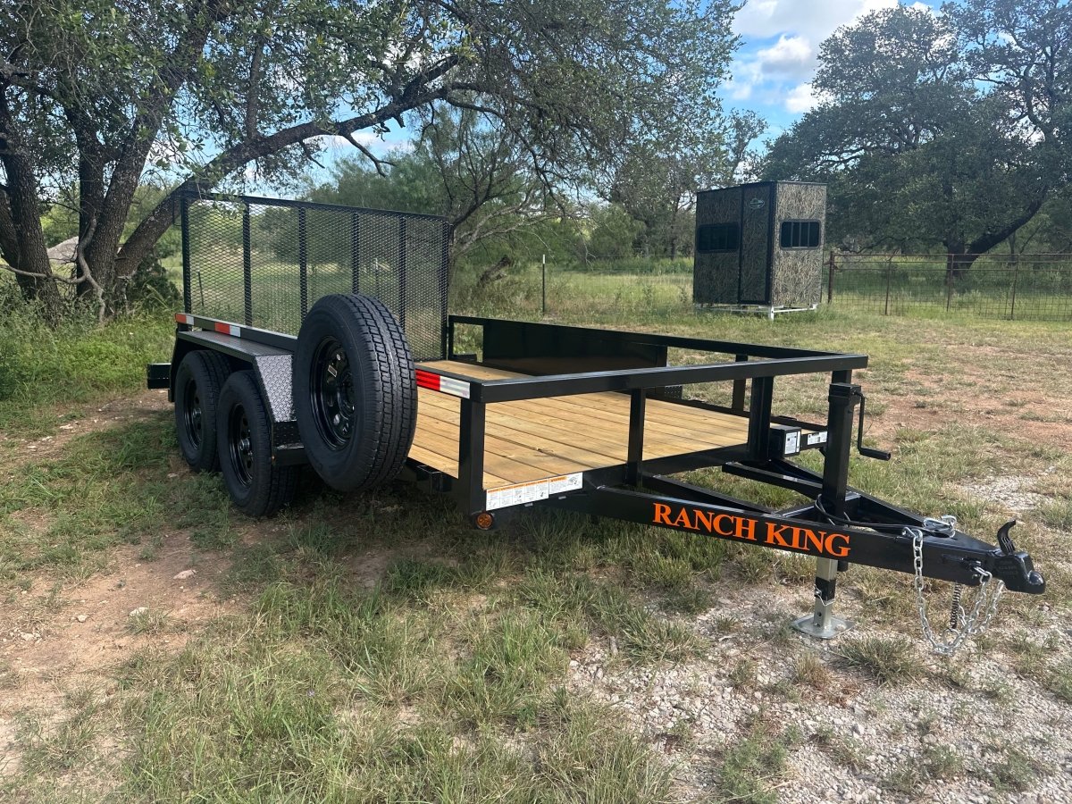Ranch King 6'10"x12' Tandem Utility Trailer GATE - 2603 2818 - J4 Trailer