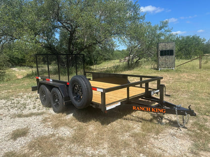 Ranch King 6'10"x12' Tandem Utility Trailer GATE - 2603 2818 - J4 Trailer