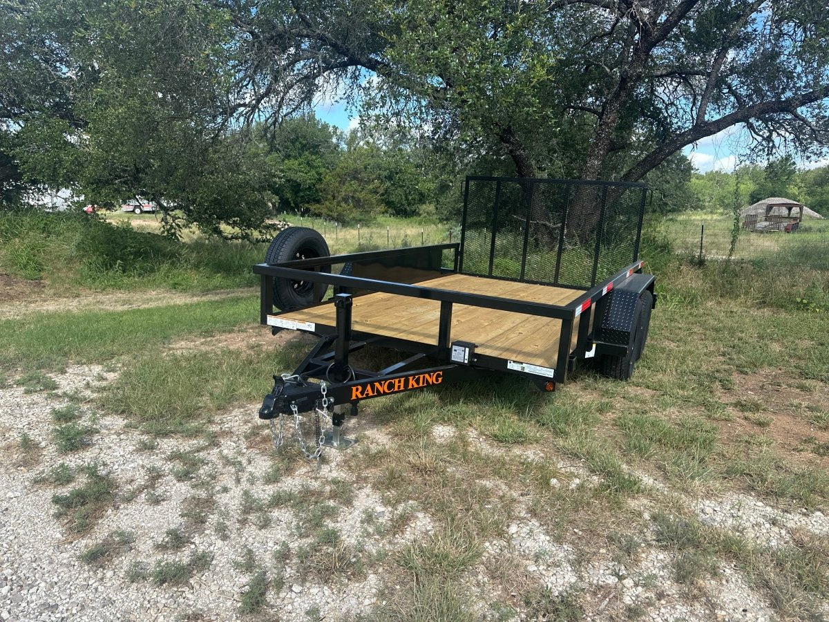 Ranch King 6'10"x12' Tandem Utility Trailer GATE - 2603 2818 - J4 Trailer