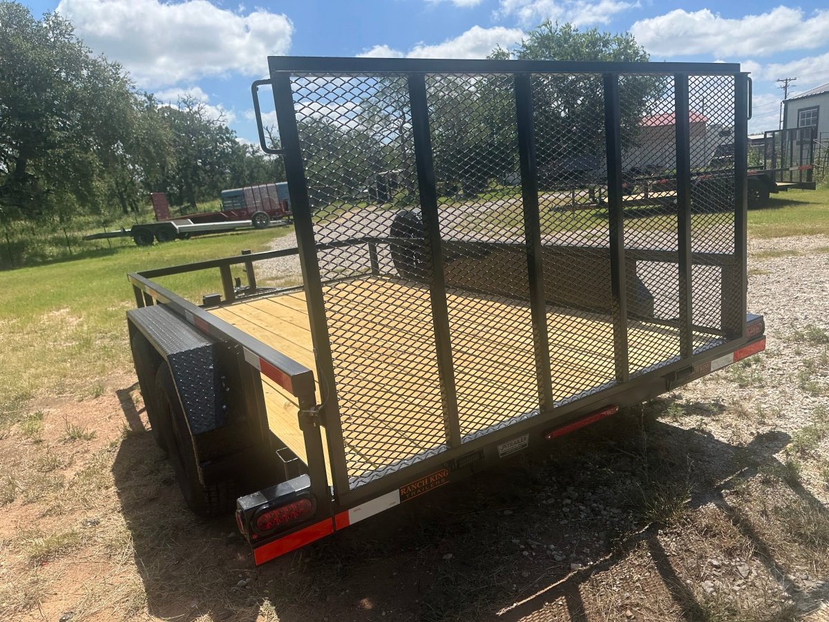 Ranch King 6'10"x12' Tandem Utility Trailer GATE - 2603 2818 - J4 Trailer
