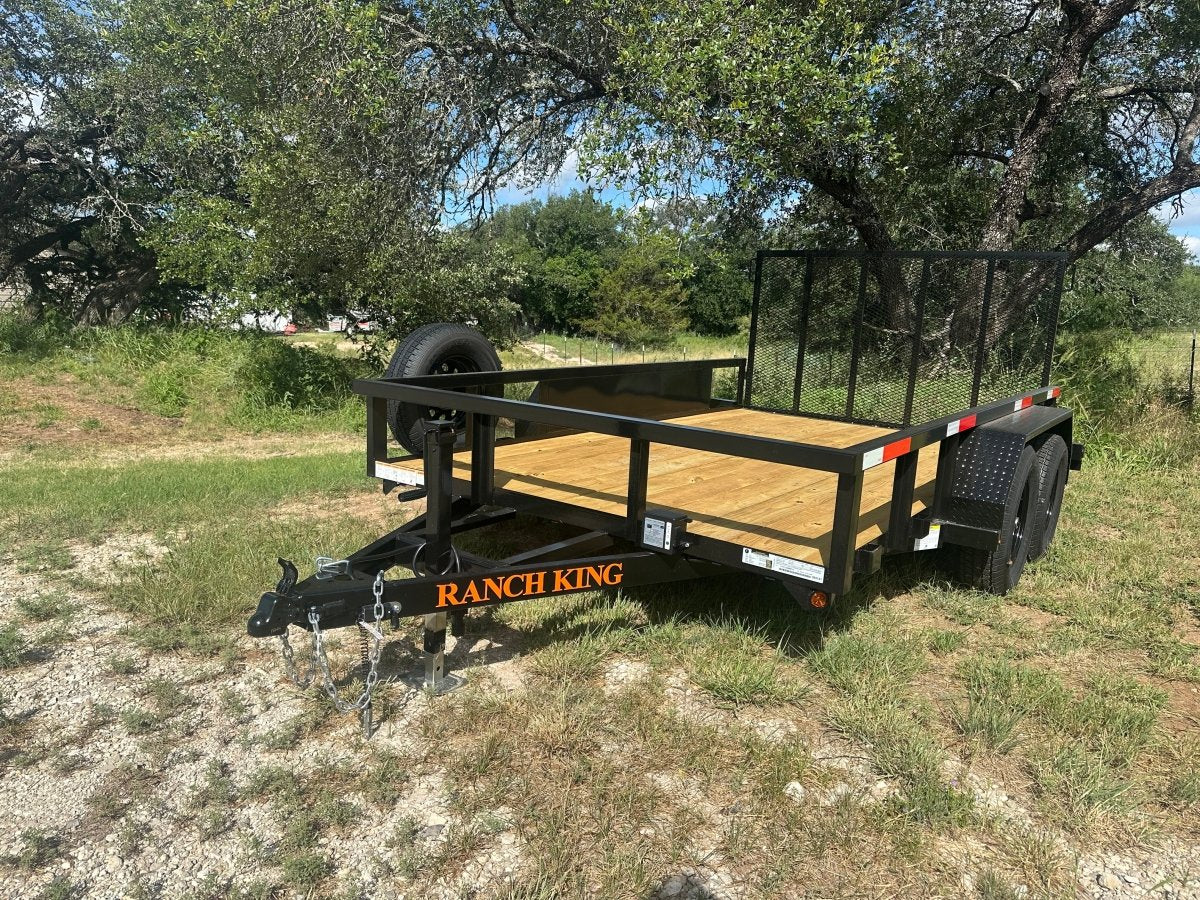 Ranch King 6'10"x12' Tandem Utility Trailer GATE - 2603 2818 - J4 Trailer