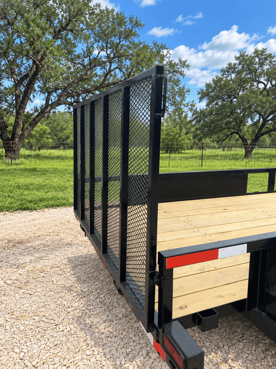 Ranch King 6'10"x12' Tandem Utility Trailer GATE - 4200 4201 - J4 Trailer