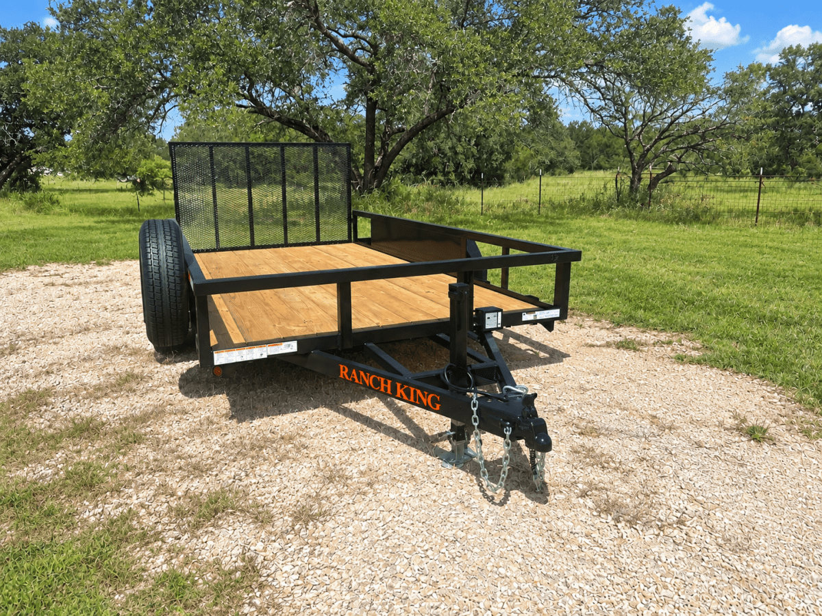 Ranch King 6'10"x12' Tandem Utility Trailer GATE - 4200 4201 - J4 Trailer