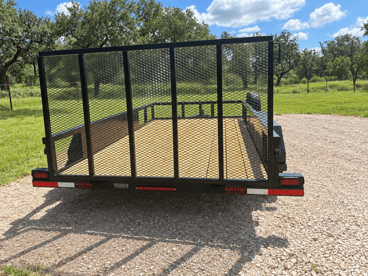 Ranch King 6'10"x12' Tandem Utility Trailer GATE - 4200 4201 - J4 Trailer