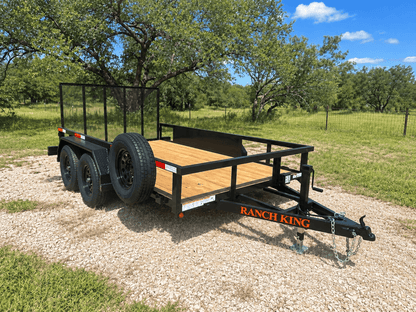Ranch King 6'10"x12' Tandem Utility Trailer GATE - 4200 4201 - J4 Trailer