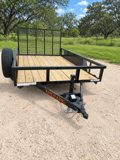 Ranch King 6'10"x12' Tandem Utility Trailer GATE - 4200 4201 - J4 Trailer