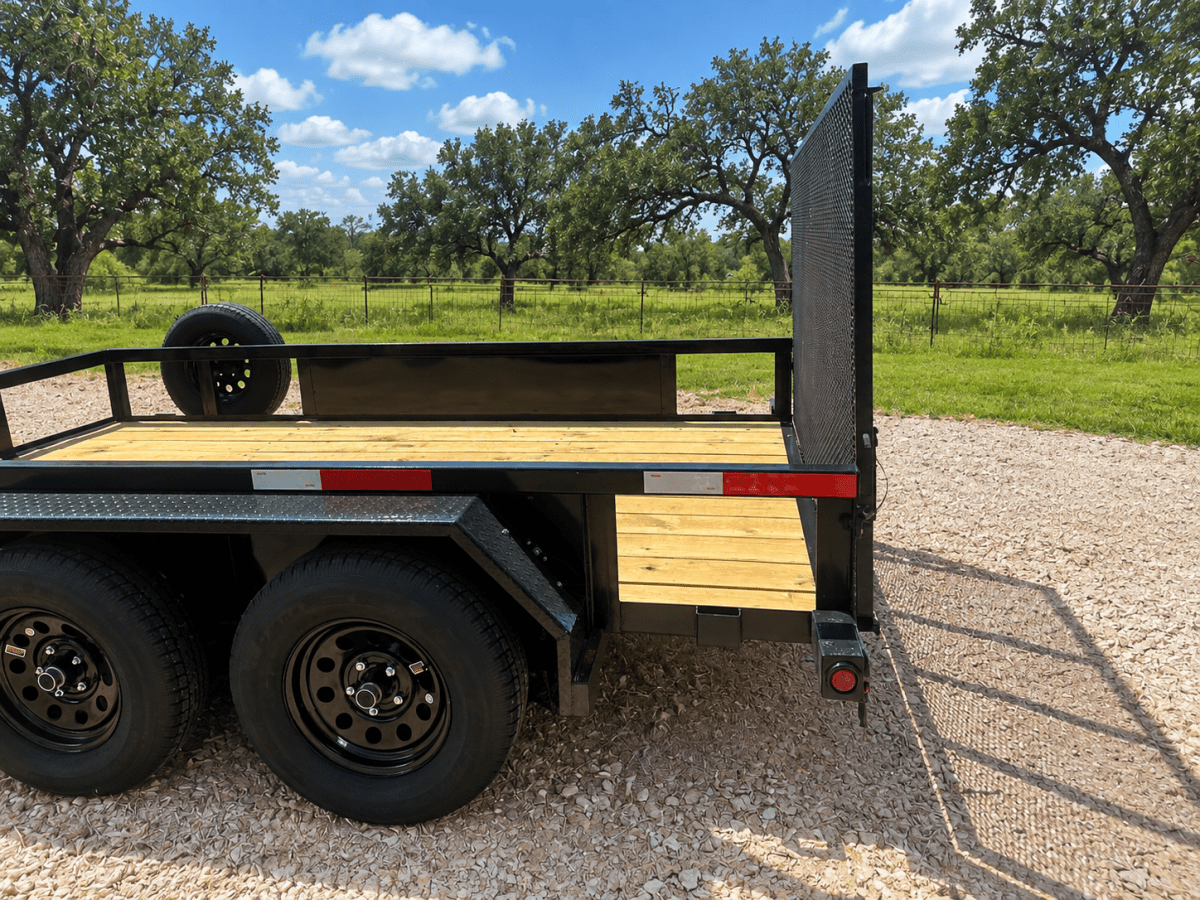 Ranch King 6'10"x12' Tandem Utility Trailer GATE - 4200 4201 - J4 Trailer
