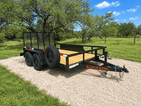 Ranch King 6'10"x12' Tandem Utility Trailer GATE - 4200 4201 - J4 Trailer