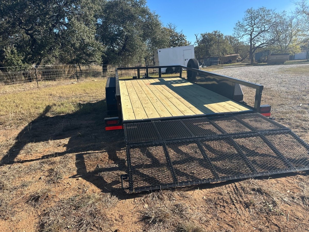 Ranch King 6'10"x14' Tandem Utility Trailer BIFOLD GATE - 2875 - J4 Trailer