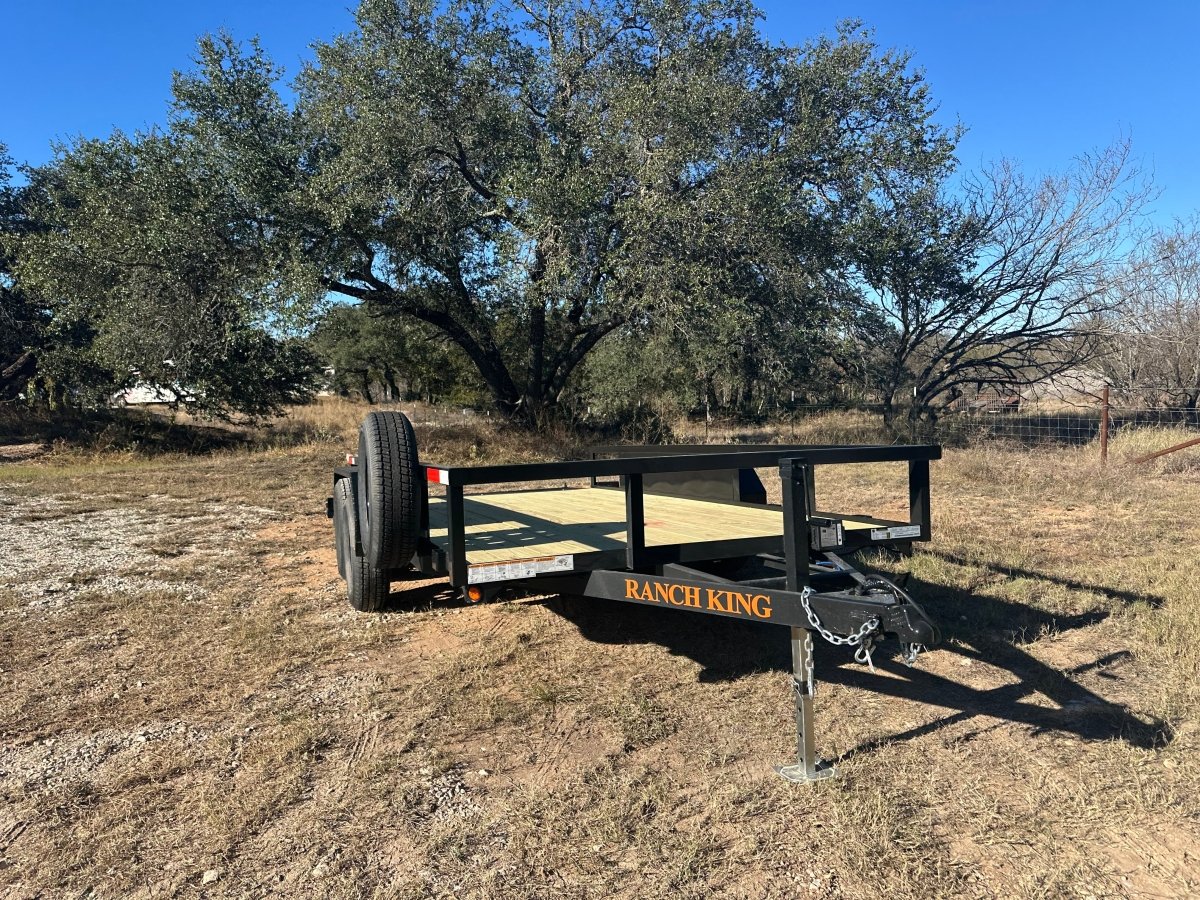 Ranch King 6'10"x14' Tandem Utility Trailer BIFOLD GATE - 2875 - J4 Trailer