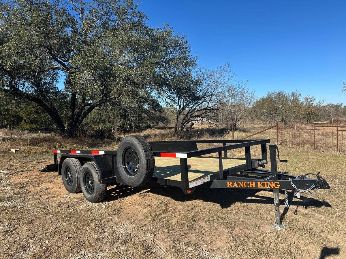 Ranch King 6'10"x14' Tandem Utility Trailer BIFOLD GATE - 2875 - J4 Trailer