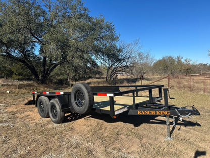 Ranch King 6'10"x14' Tandem Utility Trailer BIFOLD GATE - 2875 - J4 Trailer
