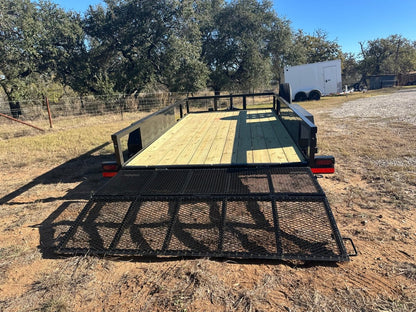 Ranch King 6'10"x14' Tandem Utility Trailer BIFOLD GATE - 2875 - J4 Trailer