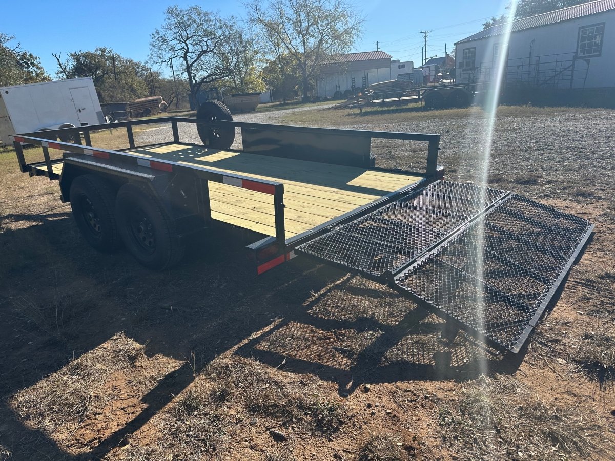 Ranch King 6'10"x14' Tandem Utility Trailer BIFOLD GATE - 2875 - J4 Trailer