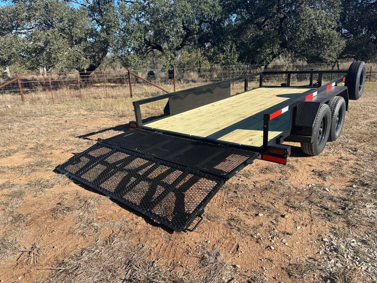 Ranch King 6'10"x14' Tandem Utility Trailer BIFOLD GATE - 2875 - J4 Trailer
