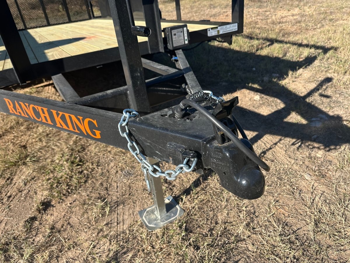Ranch King 6'10"x14' Tandem Utility Trailer BIFOLD GATE - 2875 - J4 Trailer