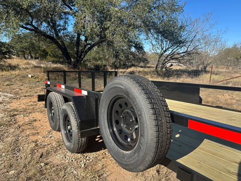 Ranch King 6'10"x14' Tandem Utility Trailer BIFOLD GATE - 2875 - J4 Trailer