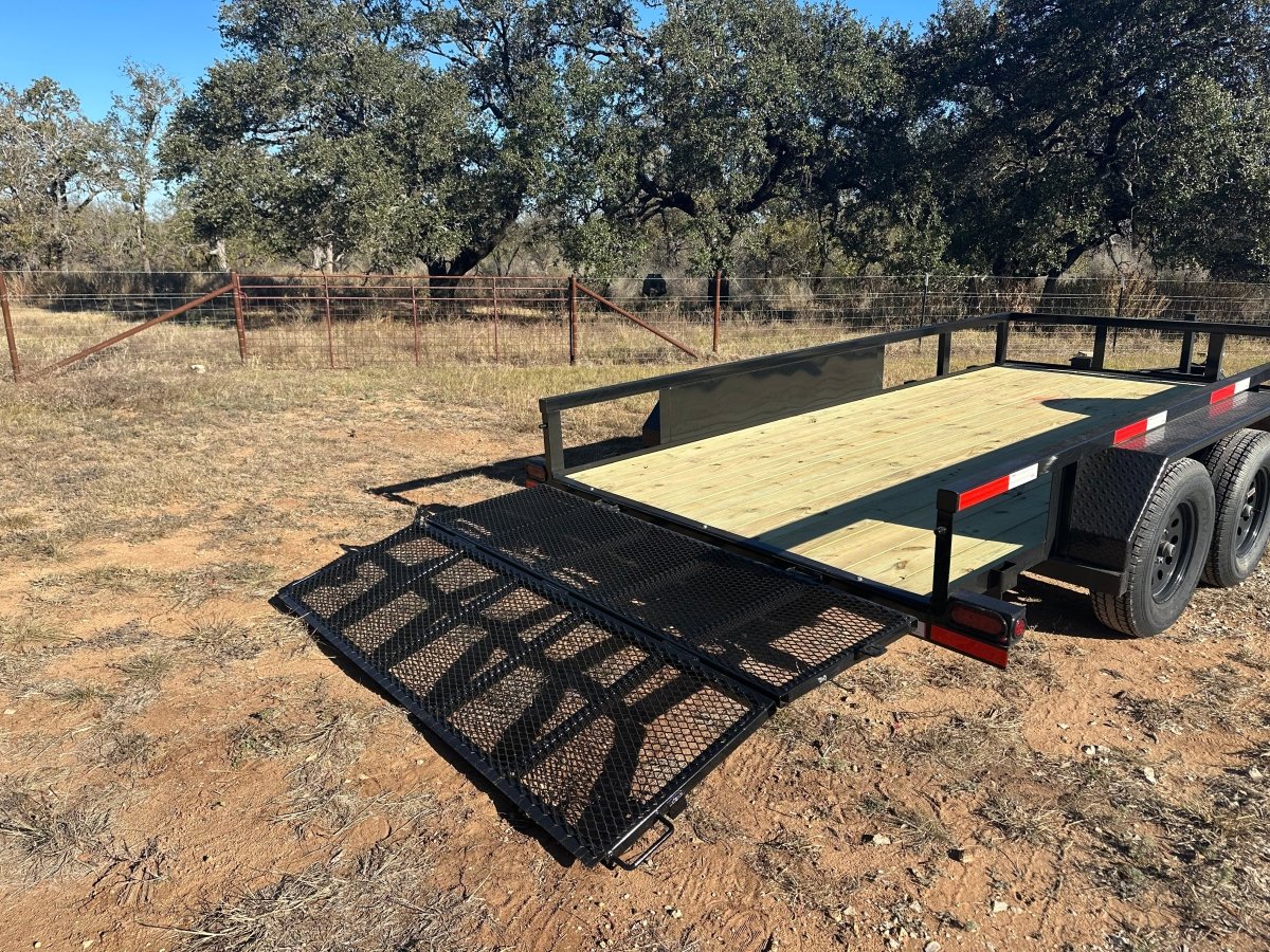 Ranch King 6'10"x14' Tandem Utility Trailer BIFOLD GATE - 2875 - J4 Trailer