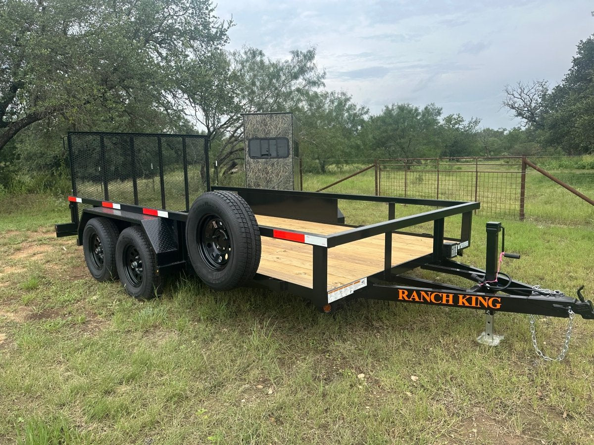 Ranch King 6'10"x14' Tandem Utility Trailer GATE - 2606 2746 - J4 Trailer