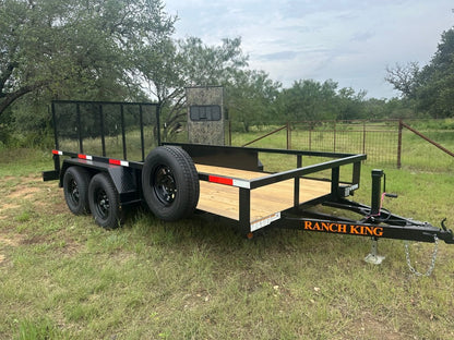 Ranch King 6'10"x14' Tandem Utility Trailer GATE - 2606 2746 - J4 Trailer