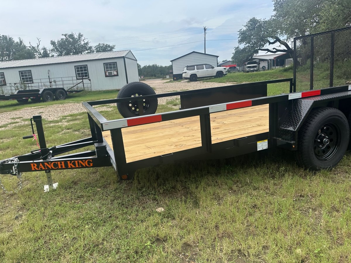 Ranch King 6'10"x14' Tandem Utility Trailer GATE - 2606 2746 - J4 Trailer