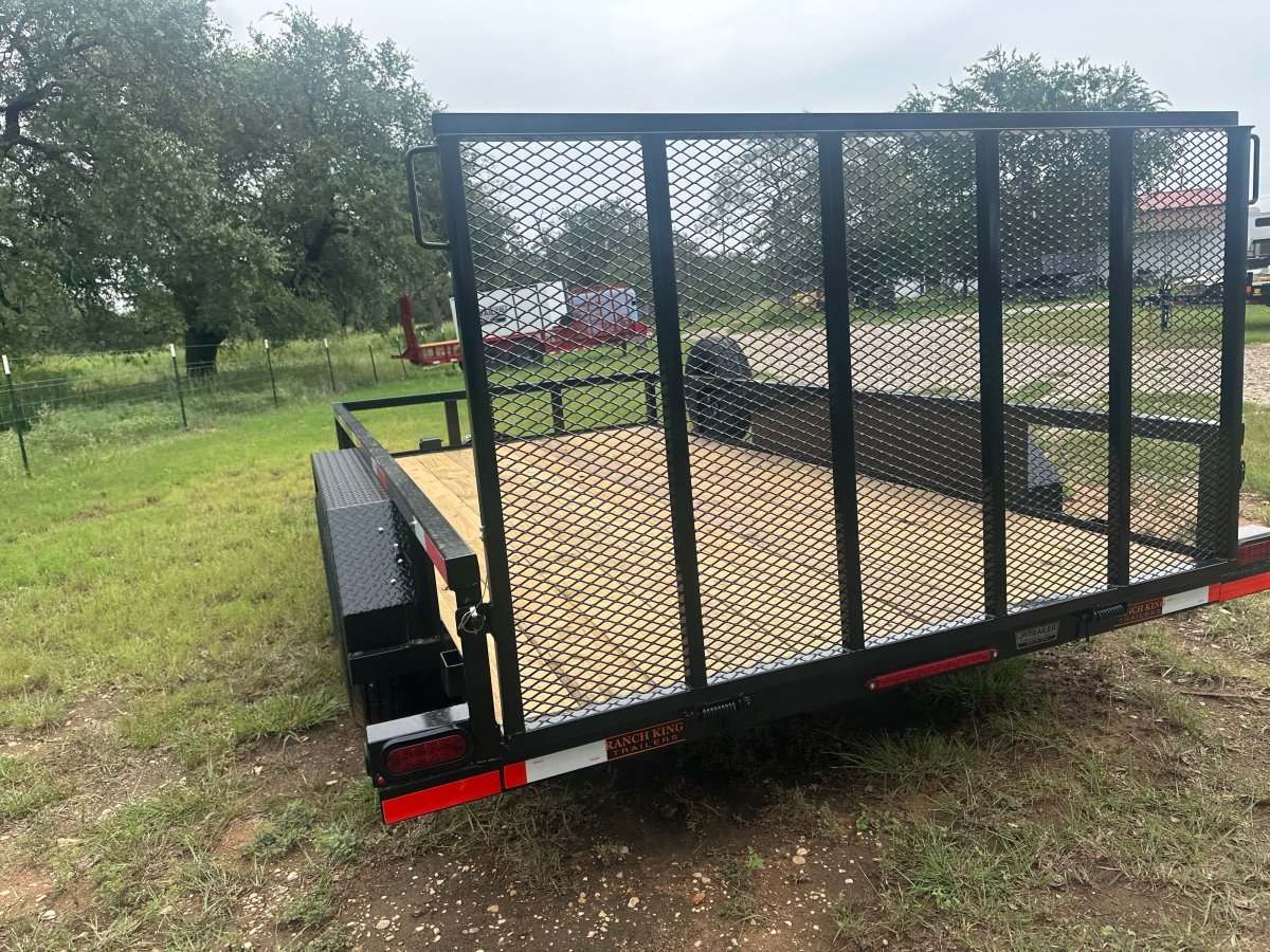Ranch King 6'10"x14' Tandem Utility Trailer GATE - 2606 2746 - J4 Trailer