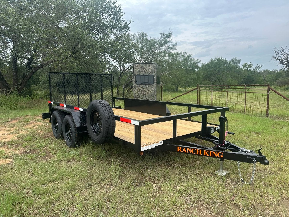Ranch King 6'10"x14' Tandem Utility Trailer GATE - 2606 2746 - J4 Trailer
