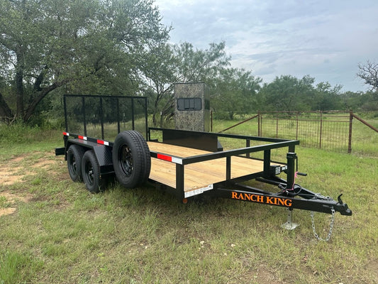 Ranch King 6'10"x14' Tandem Utility Trailer GATE - 2606 2746 - J4 Trailer