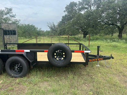 Ranch King 6'10"x14' Tandem Utility Trailer GATE - 2606 2746 - J4 Trailer