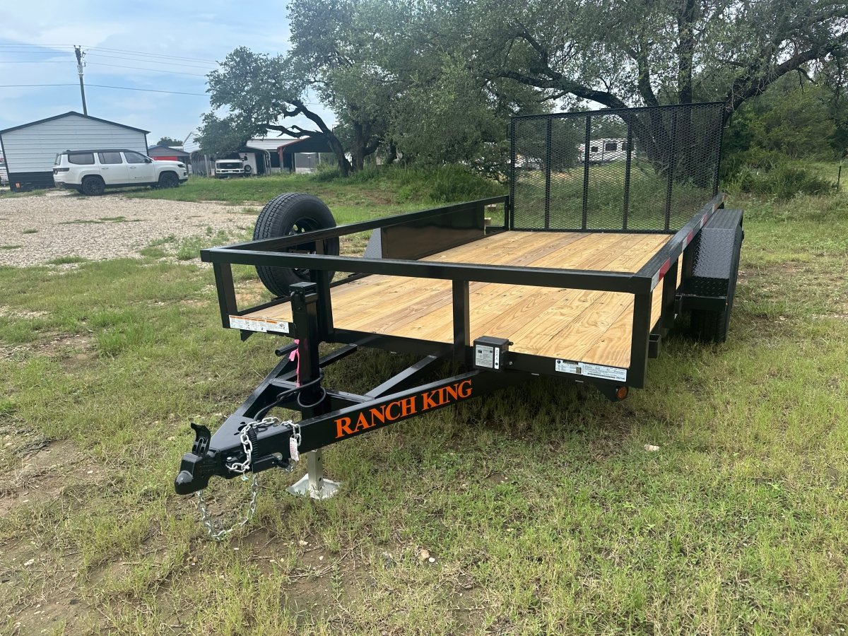 Ranch King 6'10"x14' Tandem Utility Trailer GATE - 2606 2746 - J4 Trailer