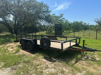 Ranch King 6'10"x16' Tandem Utility GATE - 2888 - J4 Trailer