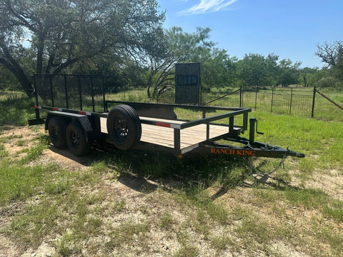 Ranch King 6'10"x16' Tandem Utility GATE - 2888 - J4 Trailer