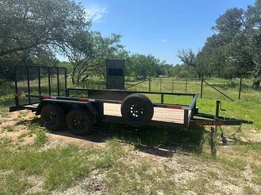 Ranch King 6'10"x16' Tandem Utility GATE - 2888 - J4 Trailer