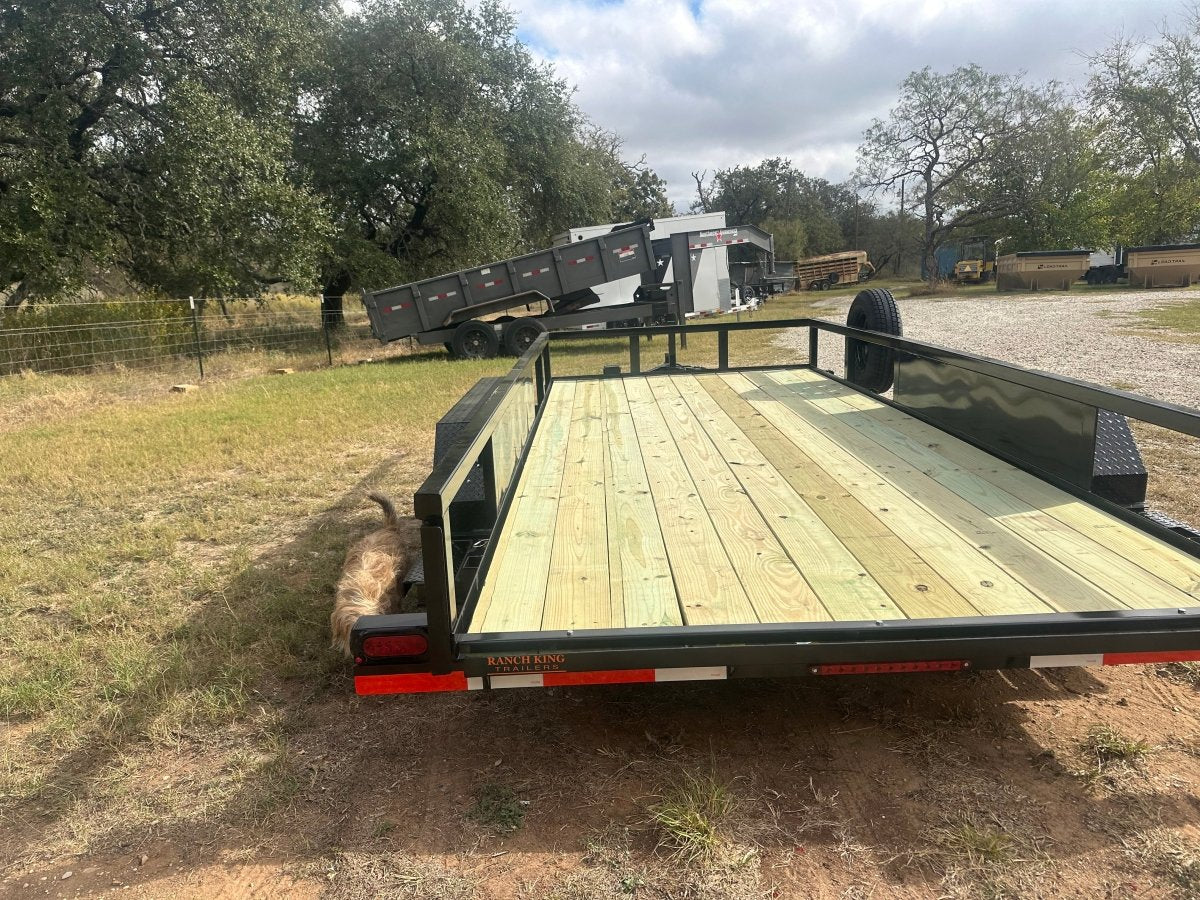 Ranch King 6'10'x16' Tandem Utility Trailer RAMPS - 3131 3133 - J4 Trailer