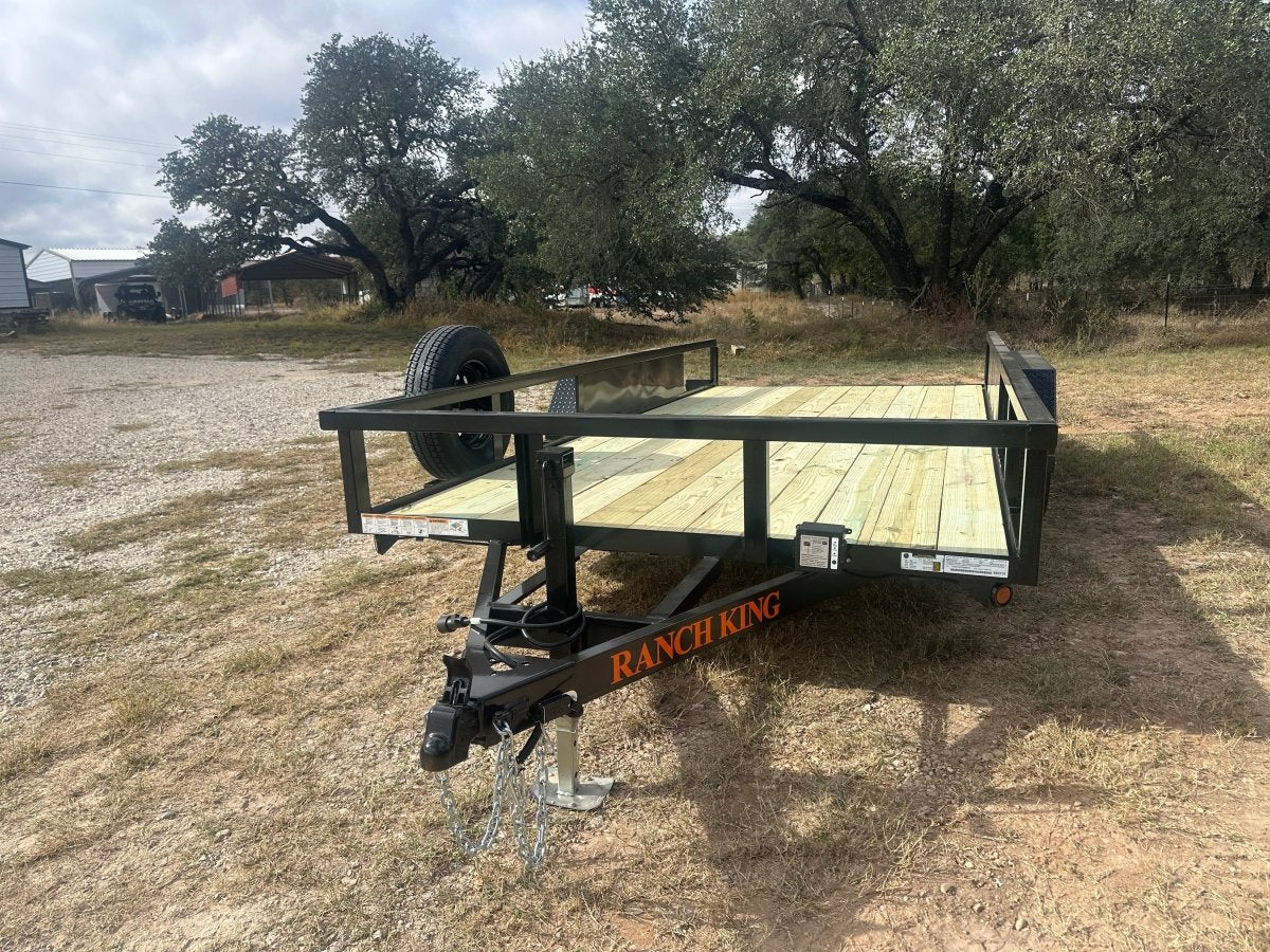 Ranch King 6'10'x16' Tandem Utility Trailer RAMPS - 3131 3133 - J4 Trailer